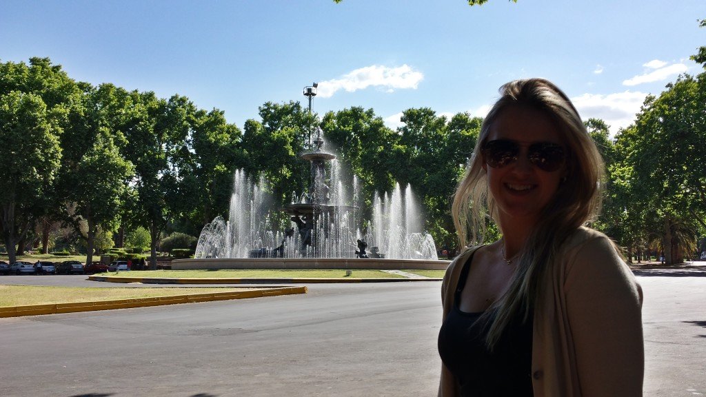 Fuente de los Continentes, "Fonte dos continentes" no Parque Gral. San Martín. Crédito de imagem Felipe Emanuelli