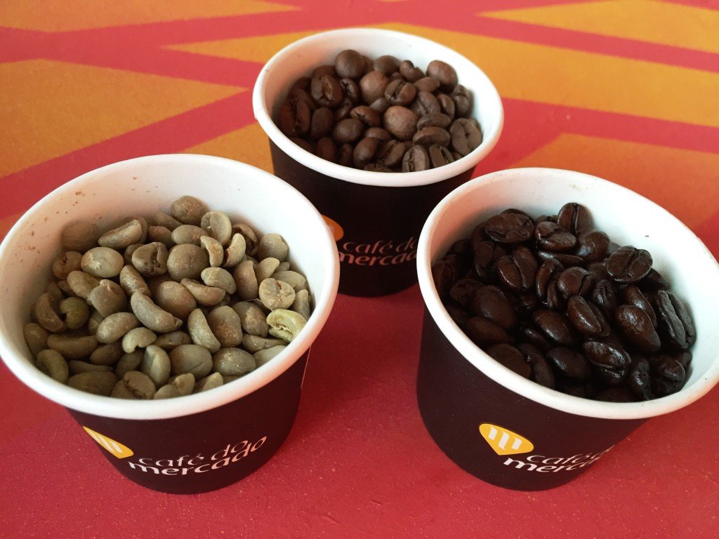 grãos de café
