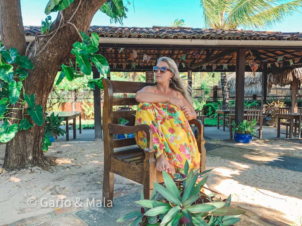 jardim da pousada jurara em atins