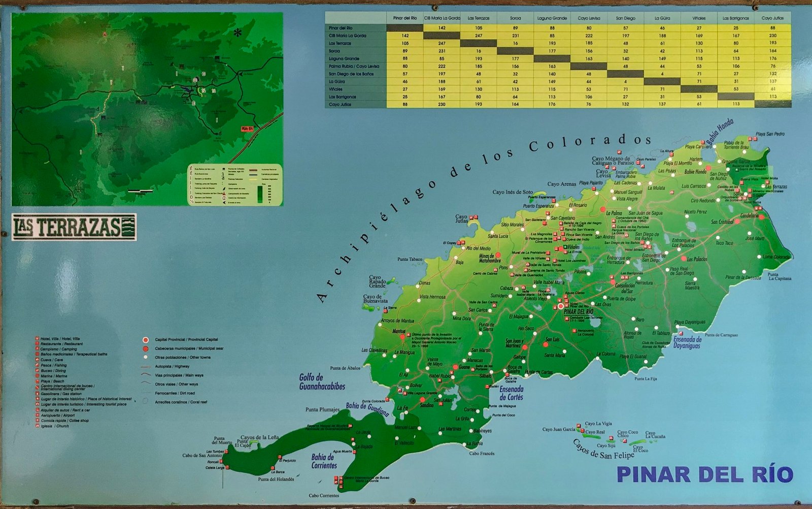 mapa Cuba viñales
