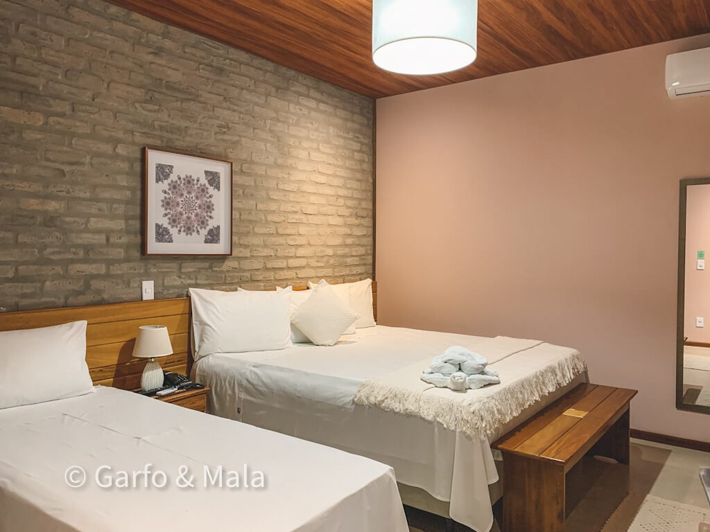 quarto da pousada encantes do nordeste