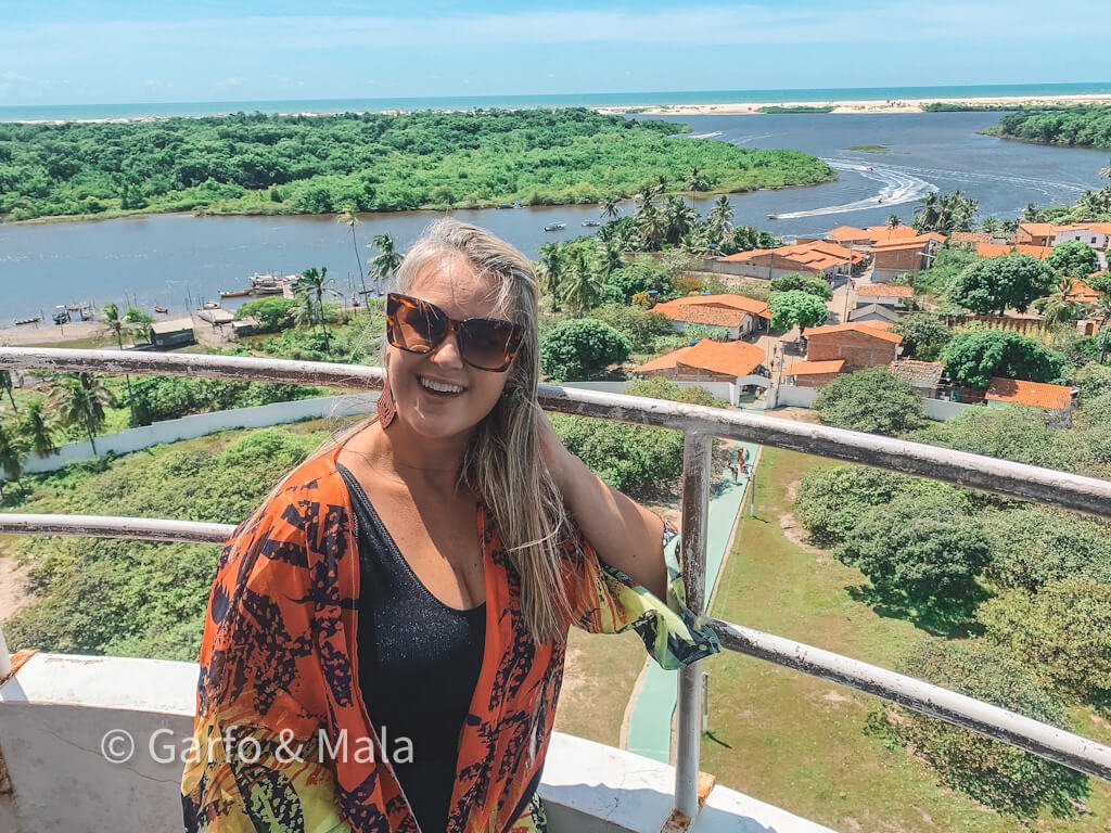 vista de cima do farol preguiças em mandacaru